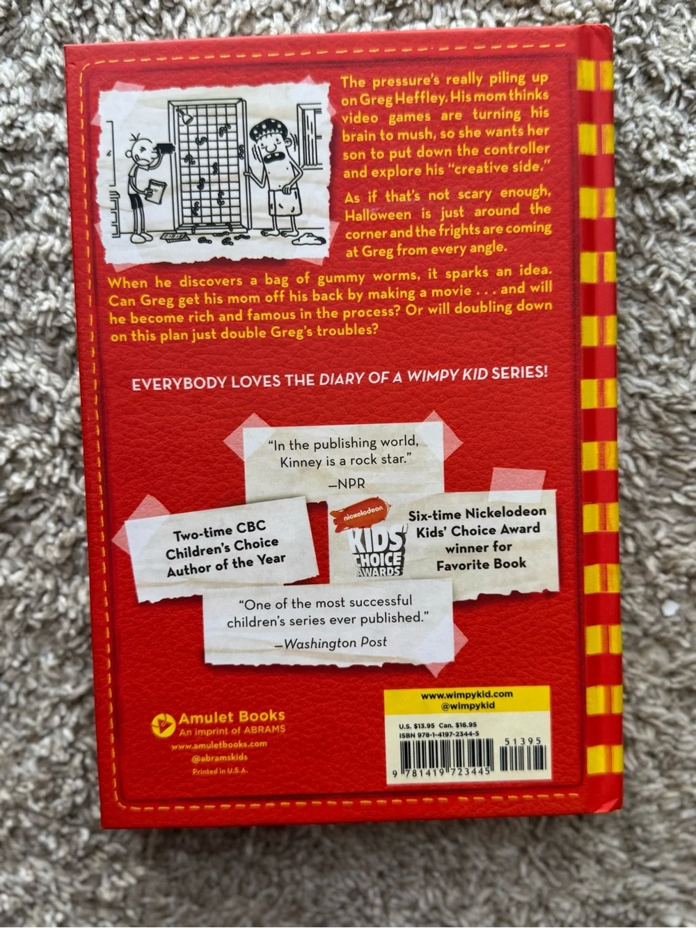 Diary of a Wimpy Kid Double Down Hardcover Book by Jeff Kinney
